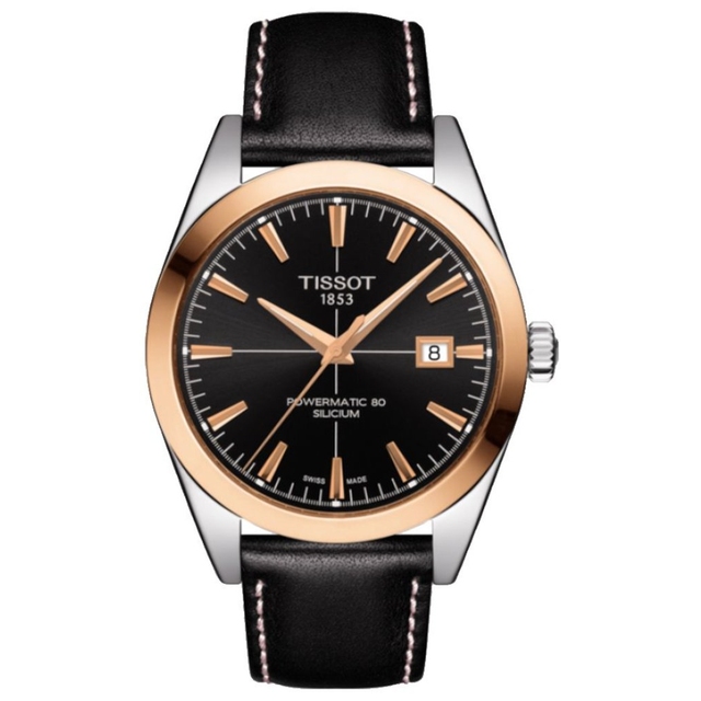 Tissot Gentleman Powermatic 80 Silicium Solid 18k Gold Bezel