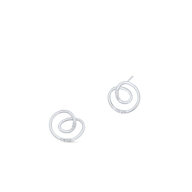 Kolczyki srebrne z cyrkoniami