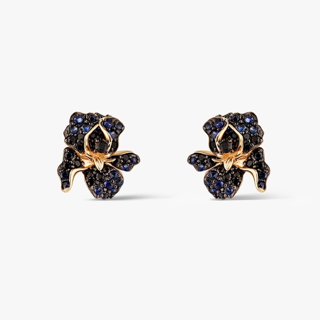 Kolczyki złote Kwiaty Nocy