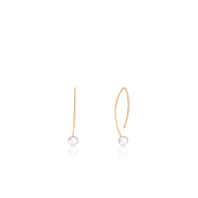 Kolczyki złote z perłami