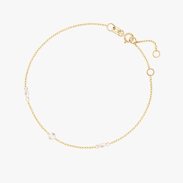 Bransoleta złota z cyrkoniami