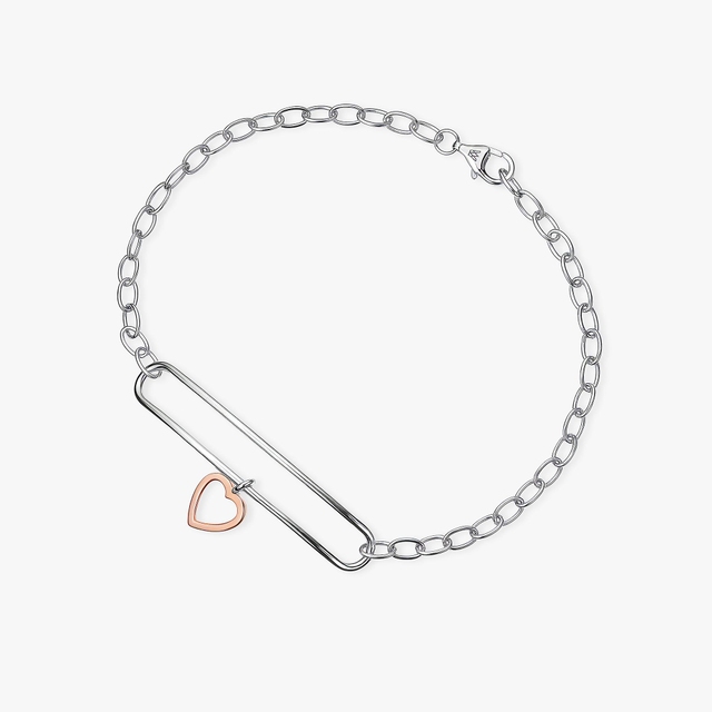 Bransoleta srebrna Czułość