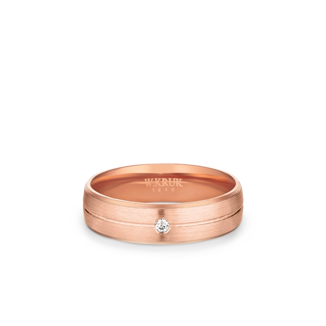 Obrączka złota ROSSA damska