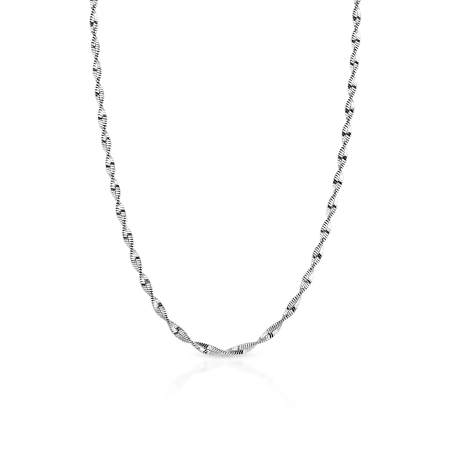 Łańcuszek srebrny singapur