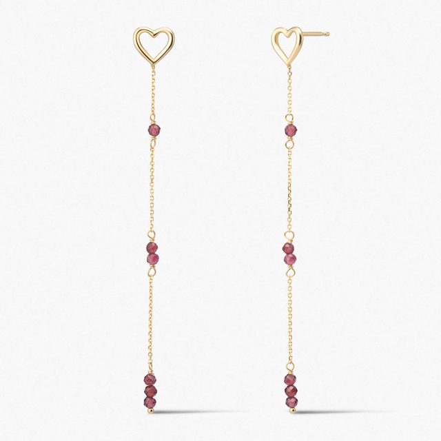 Kolczyki złote Czułość