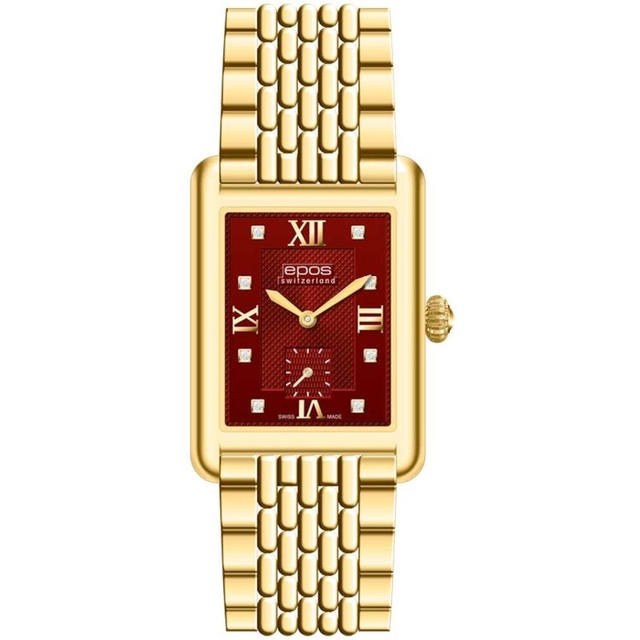 ZEGAREK EPOS QUARTZ LADY SQUARE DIAMONDS
