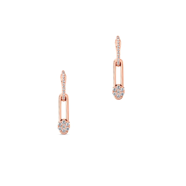 Kolczyki różowe złoto HULCHI BELLUNI