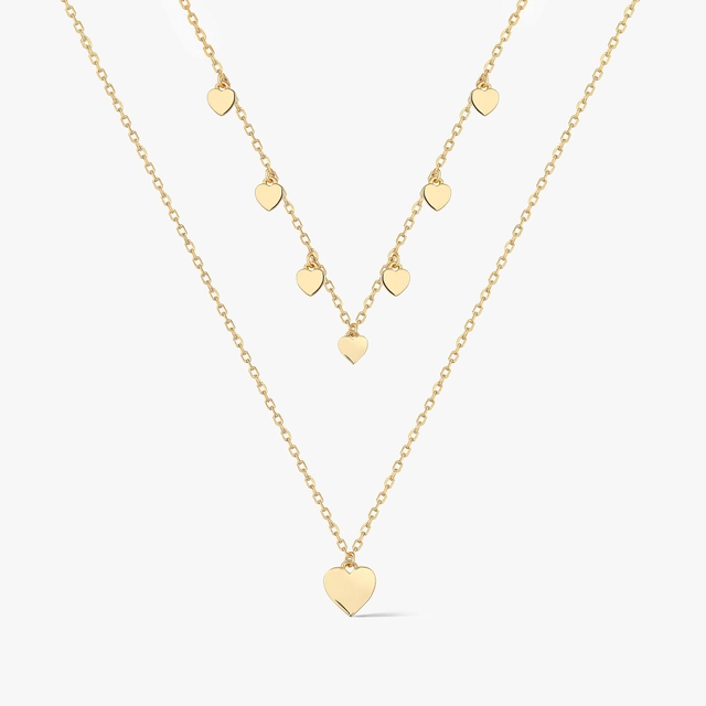 Naszyjnik srebrny pozłacany