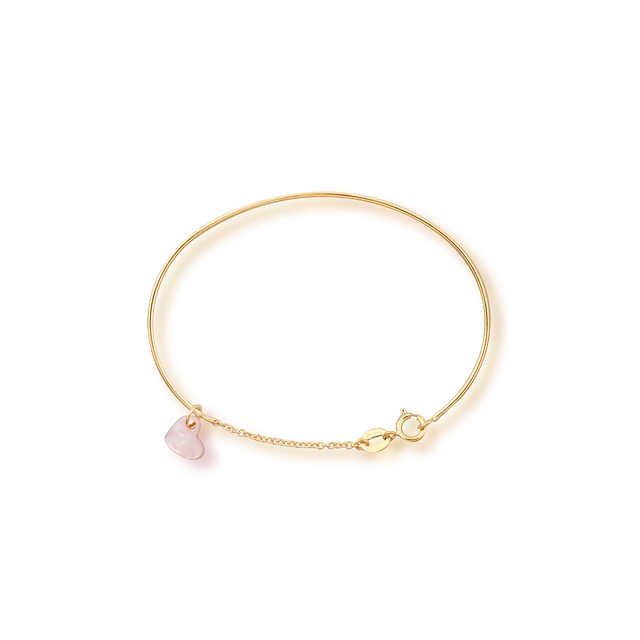 Bransoleta złota z serduszkiem