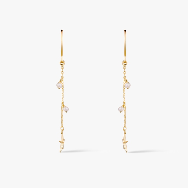 Kolczyki złote Santorini