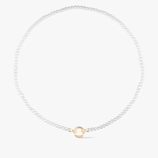 Naszyjnik złoty z perłami