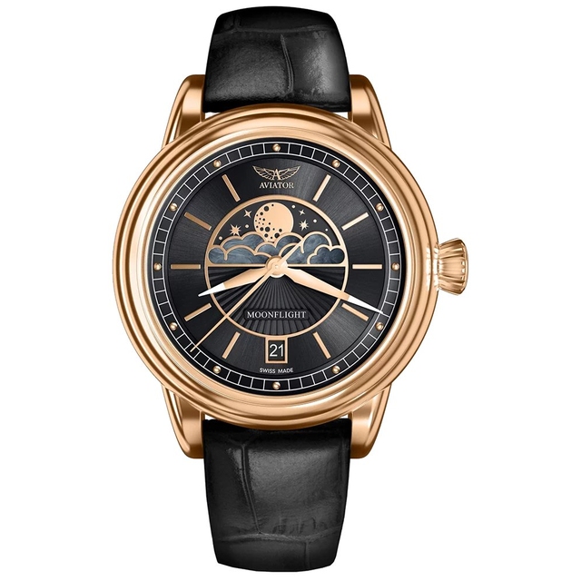 ZEGAREK AVIATOR DOUGLAS MOONFLIGHT