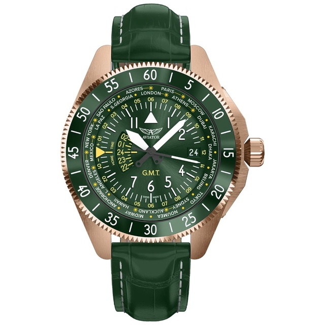 ZEGAREK AVIATOR AIRACOBRA GMT