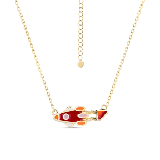 Naszyjnik srebrny z motywem rakiety