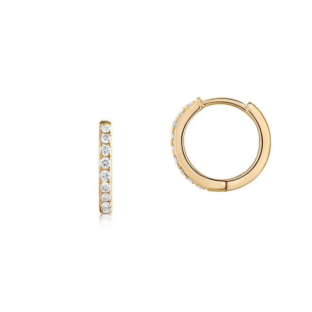 Kolczyki złote z brylantami