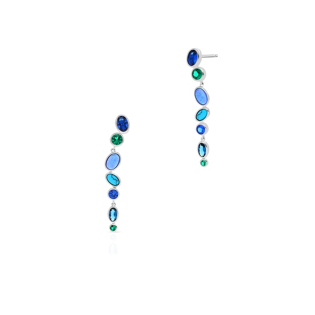 Kolczyki srebrne Laguna