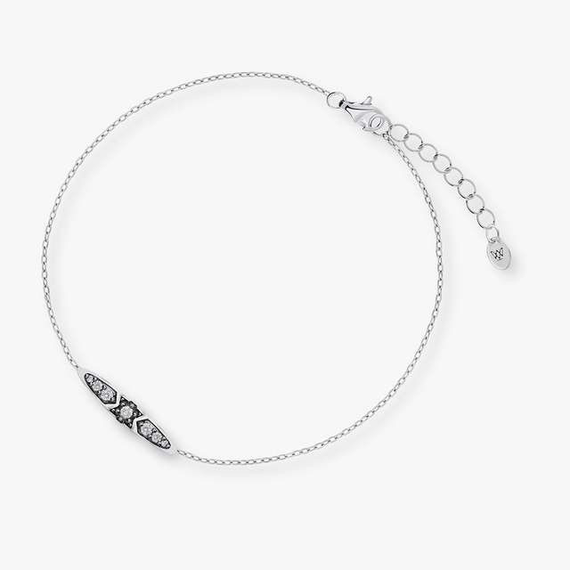 Bransoleta srebrna Royal Star