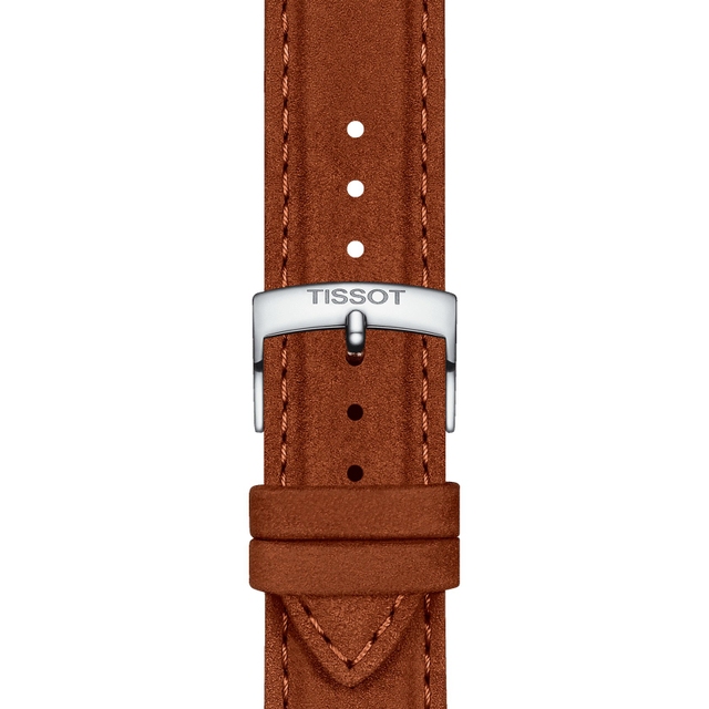 TISSOT BRĄZOWY PASEK ZE SKÓRY 21 MM