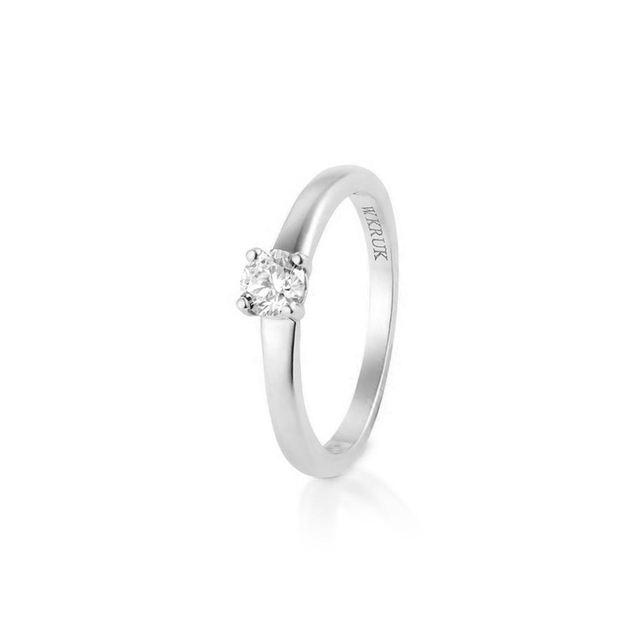 Pierścionek zaręczynowy złoty Szczęśliwy