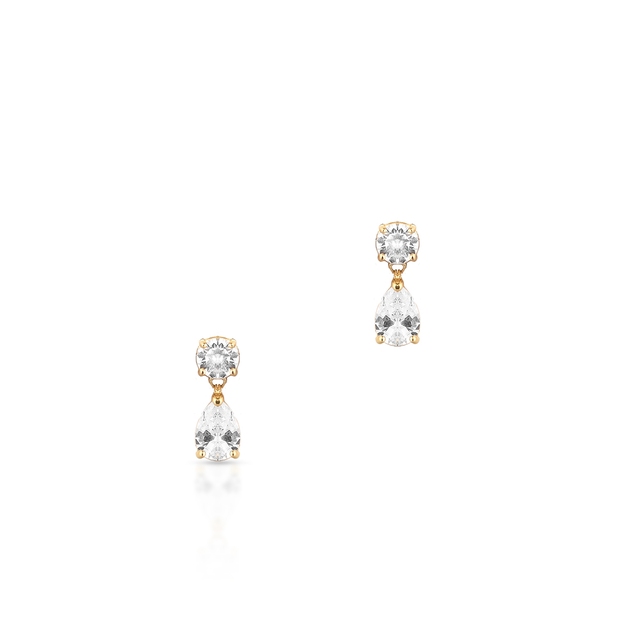 Kolczyki złote z cyrkoniami Ceremonials