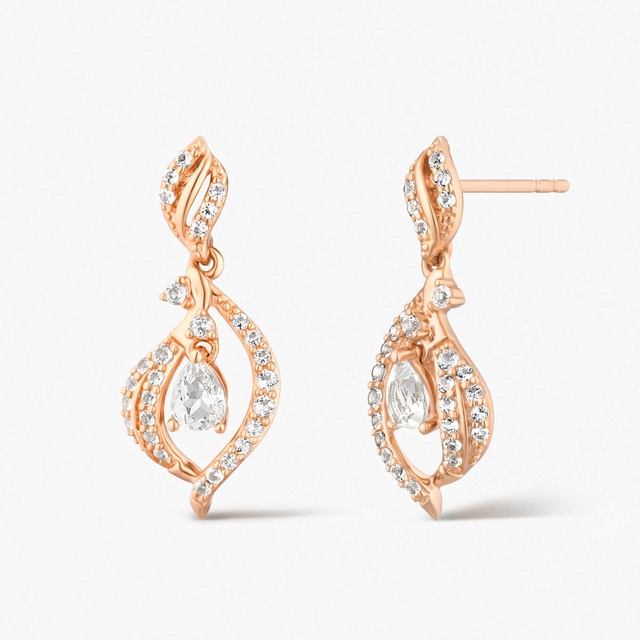 Kolczyki złote Balerina