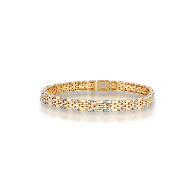 Bransoleta złota z brylantami