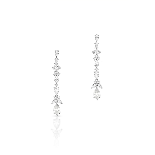 Kolczyki mosiężne z cyrkoniami