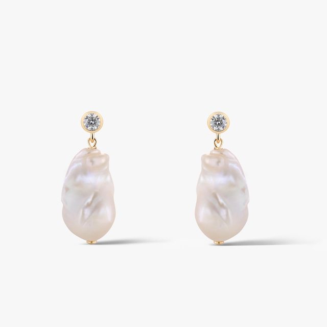 Kolczyki srebrne z perłą