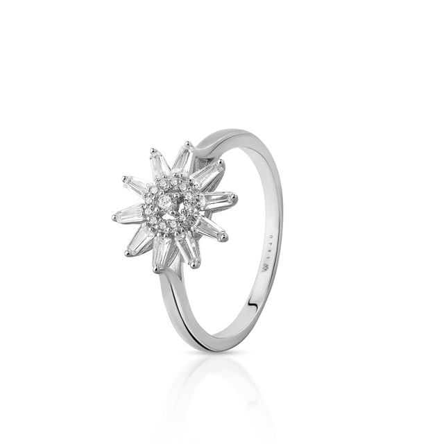 Pierścionek srebrny z cyrkoniami