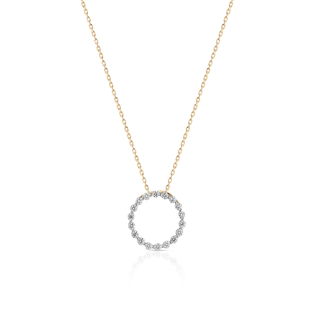 Wisiorek złoty z brylantami