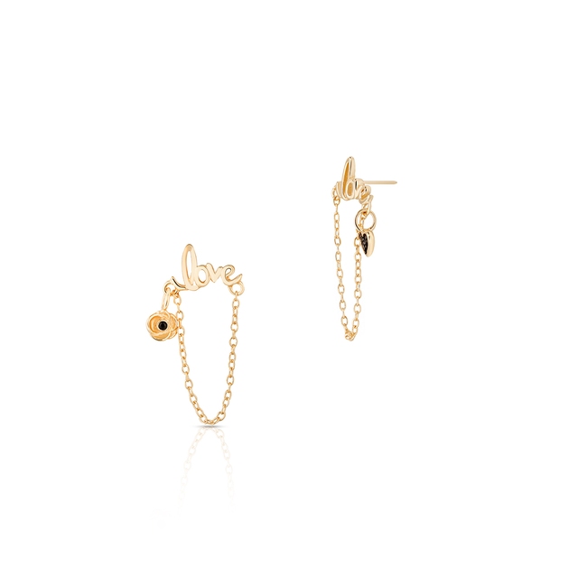 Kolczyki srebrne pozłacane