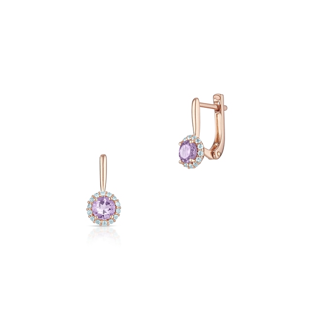 Kolczyki złote Maria Antonina