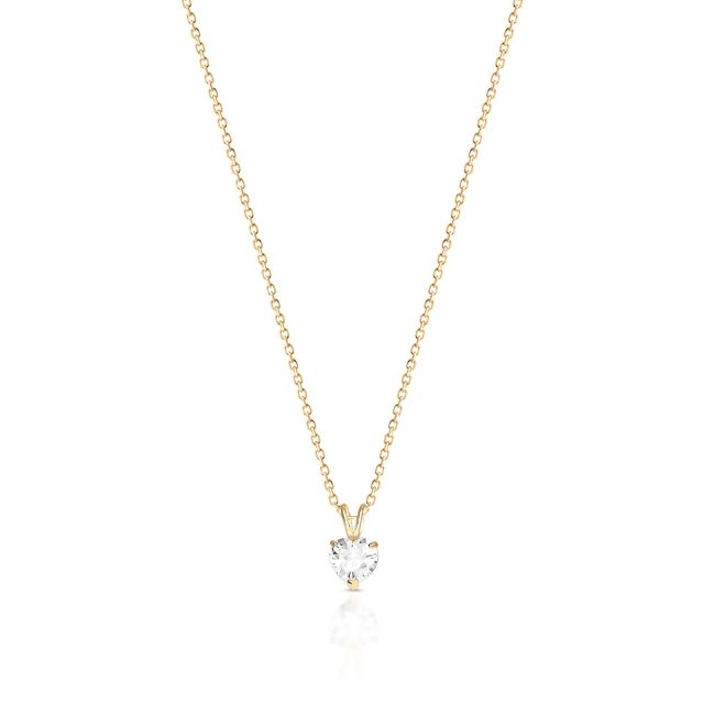 Wisiorek złoty z cyrkonią