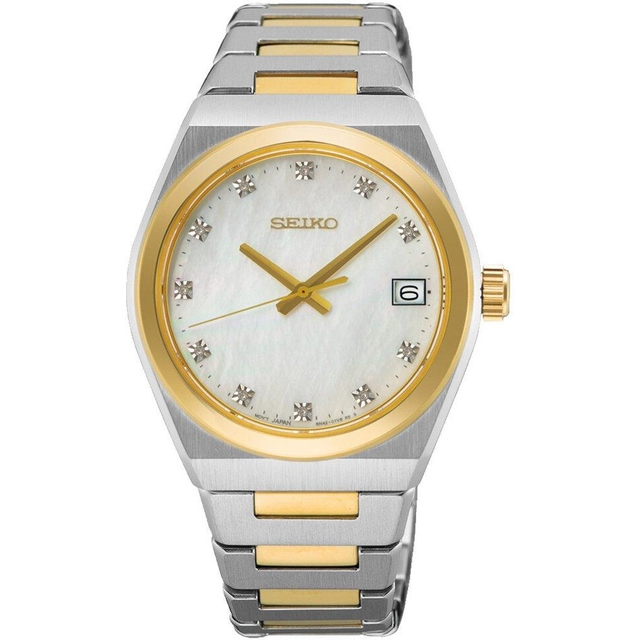 ZEGAREK SEIKO CLASSIC QUARTZ DIAMONDS