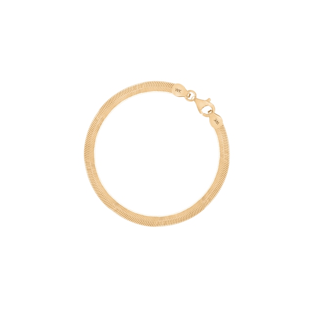 Bransoleta pozłacana żmijka