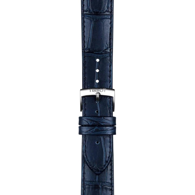 Skórzany niebieski pasek Tissot 20 mm