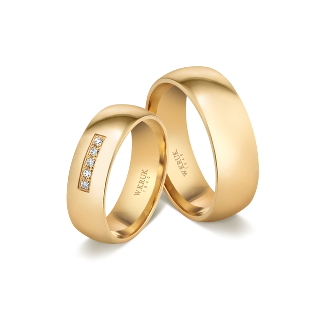 Komplet obrączek złotych AURUM