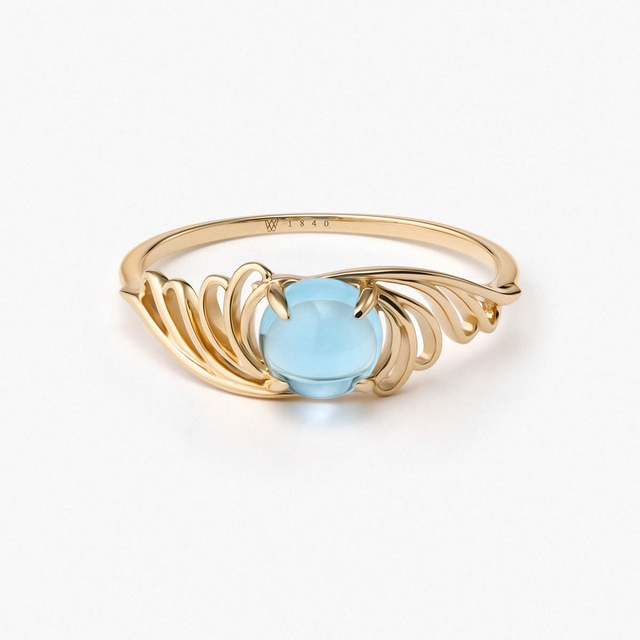 Pierścionek złoty KOI