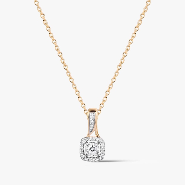 Wisiorek złoty z diamentami