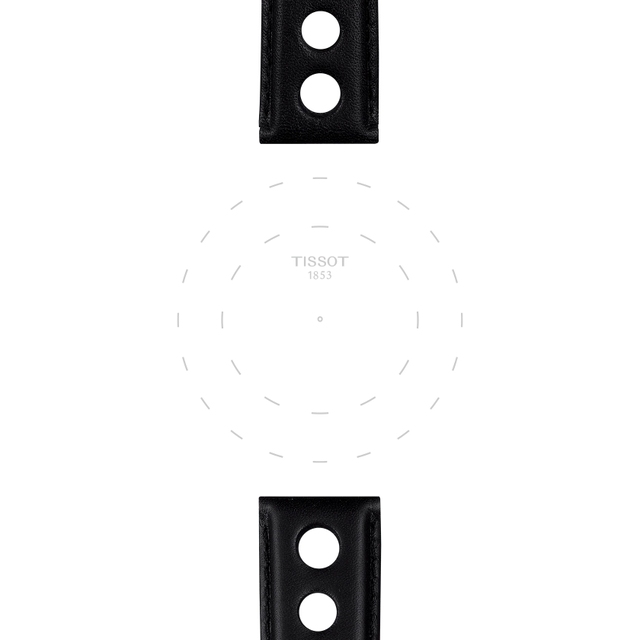 Tissot czarny pasek skórzany 20 mm
