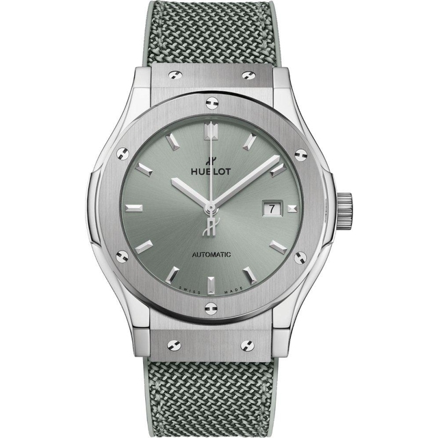 ZEGAREK HUBLOT CLASSIC FUSION TITANIUM SAGE GREEN