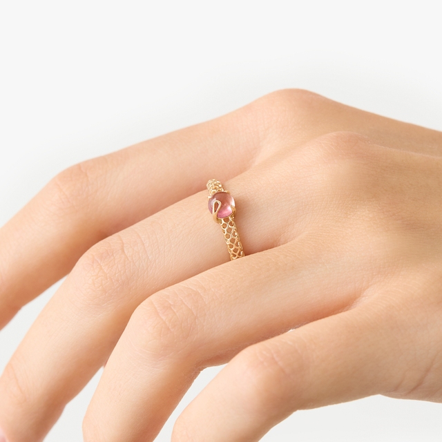 Pierścionek złoty KOI