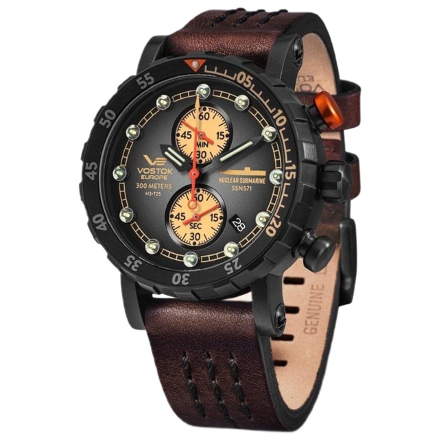 ZEGAREK VOSTOK EUROPE SSN-571 NUCLEAR SUBMARINE CHRONO