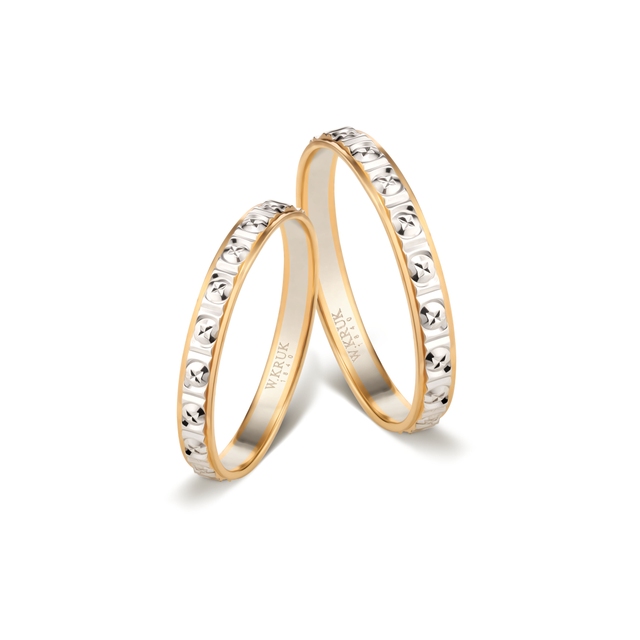 Komplet obrączek złotych FANTASIA