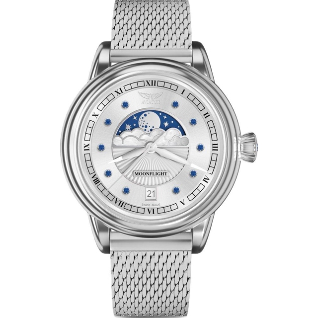 ZEGAREK AVIATOR DOUGLAS MOONFLIGHT GEMSTONE EDITION