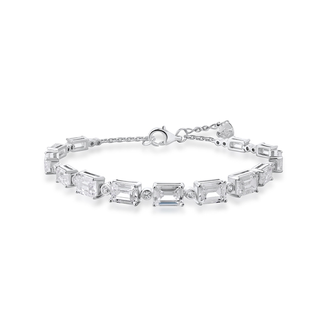 Bransoleta srebrna z cyrkoniami Ceremonials