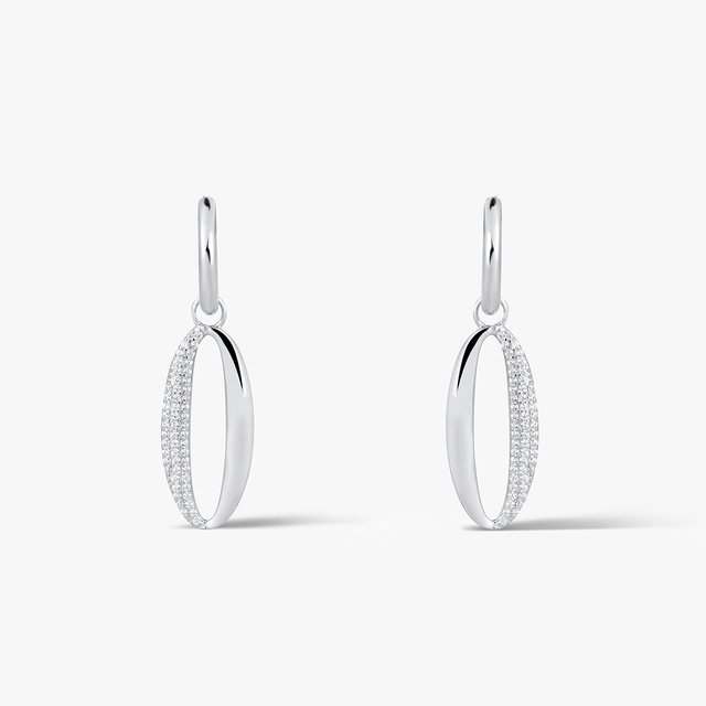 Kolczyki srebrne z cyrkoniami