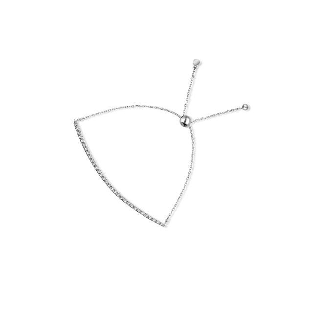 Bransoleta białe złoto z brylantem