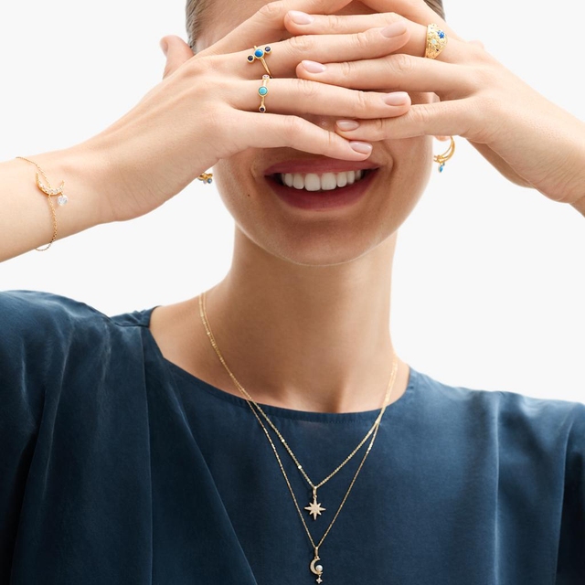 Wisiorek złoty gwiazdka