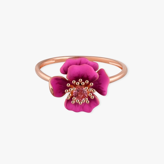 Pierścionek złoty Kwiaty Nocy